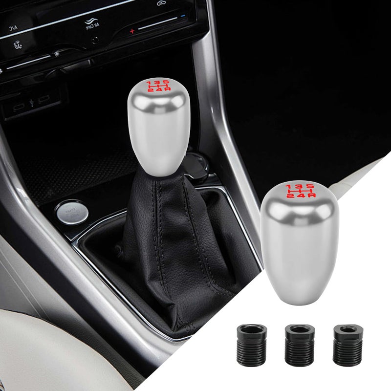 Zufoty Car Gear Shift Knobs Manual Transmission Shift Knob 5 Speed Car Stick Shift Knob with Adapter Aluminum Alloy Shift Lever Knob Universal Car Interior Accessories for Manual Car - Image 3