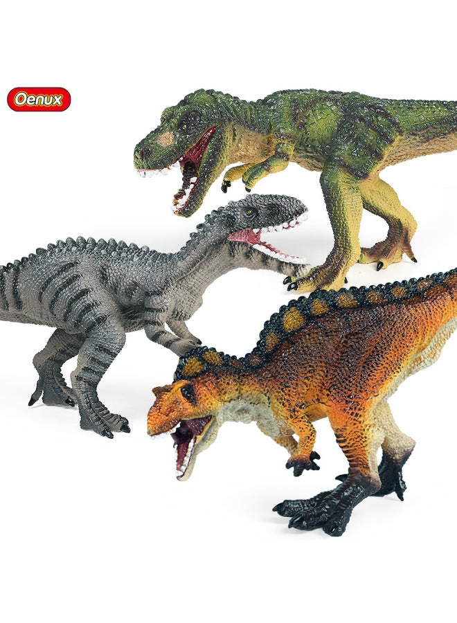 Children's Simulation Jurassic Tyrannosaurus Rex Large Soft Rubber Tyrannosaurus Ox Dragon Dinosaur Toy Animal Hand Model-Color:【SS】 Large Soft Rubber Cotton-filled Walking Tyrannosaurus Rex (pvc Hard Plastic Foot) - Image 3