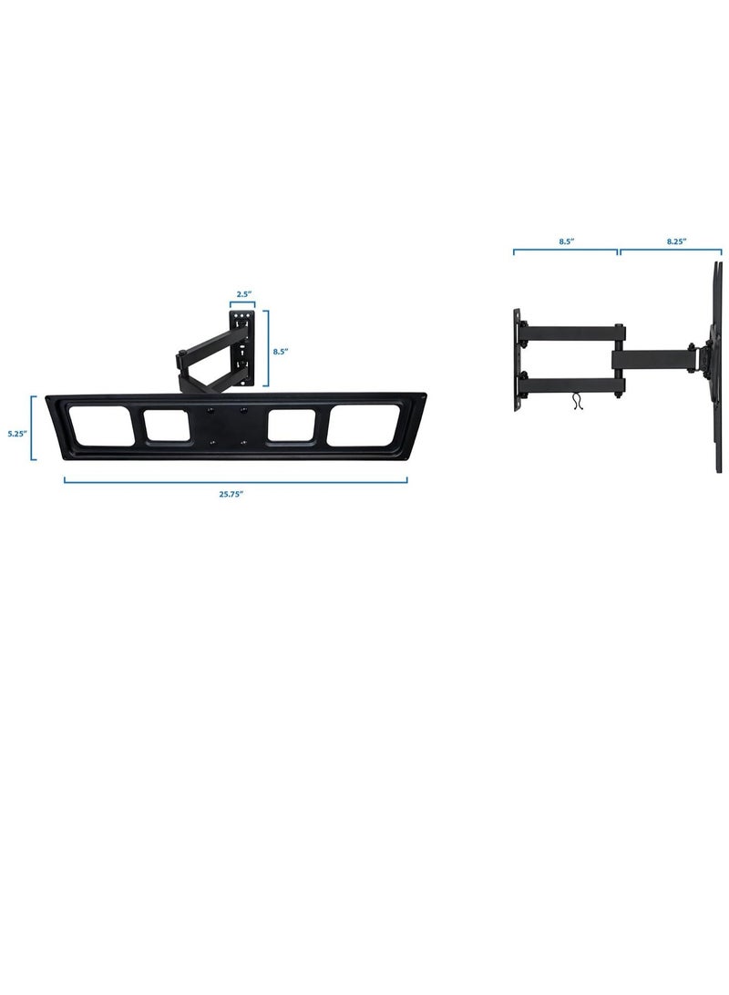 ELTRAZONE Articulating TV Wall Mount Arm, Fits 37-70 Inch TVs, Up to VESA 400x400 and 600x400, 17 Extension from Wall, 77 Lbs Capacity - Image 5