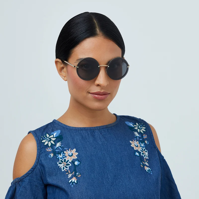 بلاك أوت Women's نظارة شمسية نسائية BlackOut RISE من Eyewa - دائرية للنساء