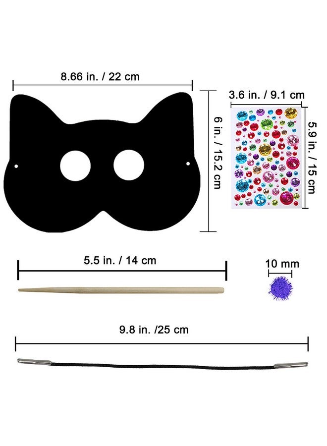 وينلين 27 مجموعة من أقنعة الحيوانات الورقية السحرية بألوان قوس قزح السحرية للخدش على شكل بومة وأرنب ونمر وذئب ودب وسنجاب ودب ثعلب وفيل وقواطع وجه للأطفال وغابة الغابة وأنشطة حفلات أعياد الميلاد - Image 2