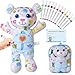 DRAWMYTOY Coloring Plush Toy with Washable Markers for Little Girls Doodle Dolls for Kids Ages 38 Birthday Blue Bear - Image 2