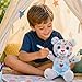 DRAWMYTOY Coloring Plush Toy with Washable Markers for Little Girls Doodle Dolls for Kids Ages 38 Birthday Blue Bear - Image 3