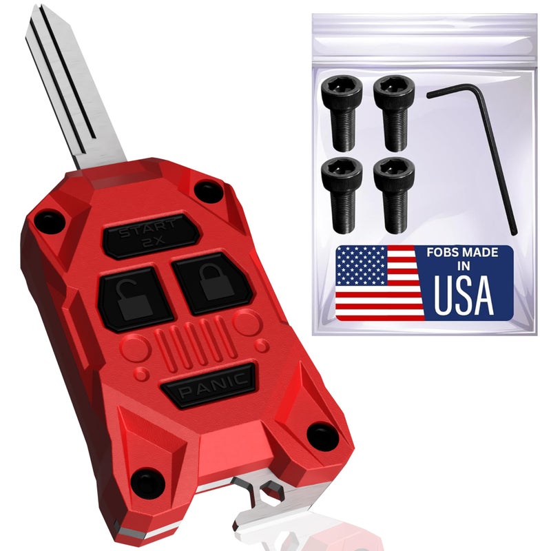 Dubbs Hardware Rugged Replacement Key Fob Shell for Jeep Builtin Bottle Opener HighImpact PCABS Housing Made in USA Also Fits Chrysler and Dodge Models 20052018 - Image 2