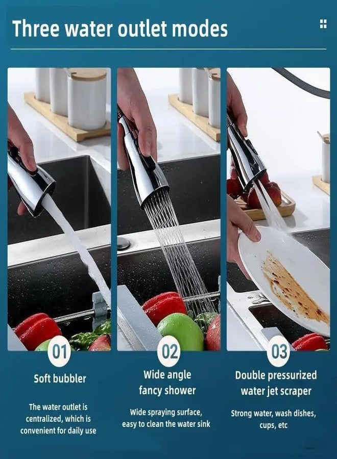 10X Rotatable Brass Kitchen Sink Tap ER-889223 Rotatable Neck Multiple Mode Function (3 Flow Mode) - Image 3