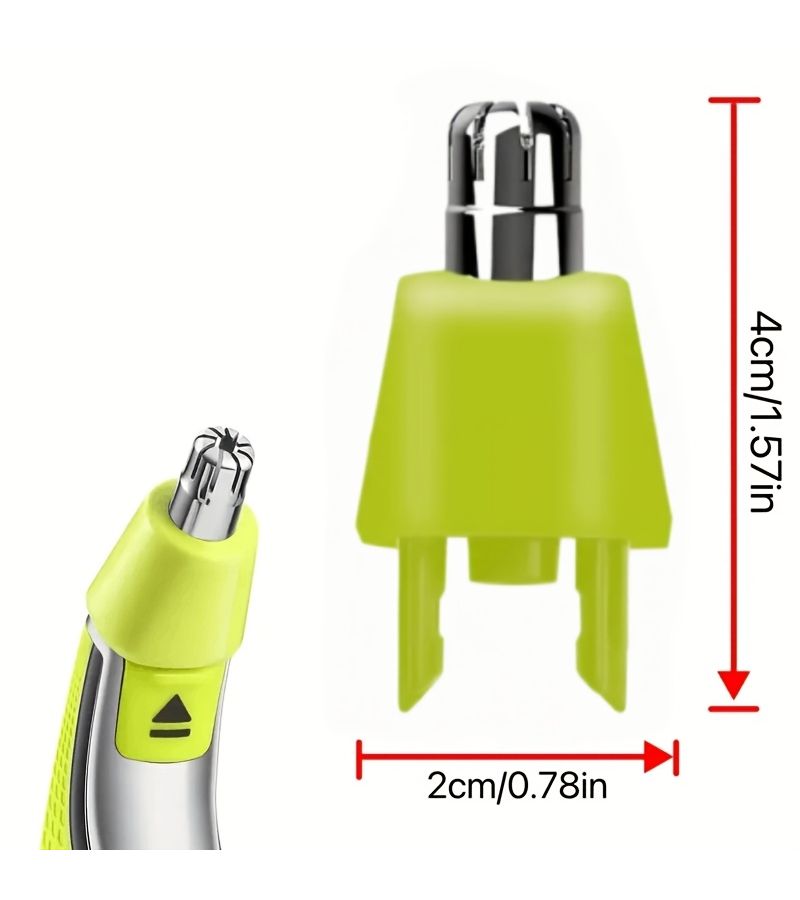 3 Pieces Oneblade Replacement Trimmer Heads With 2Pcs Nose Hair Blade Refills And 1 Brush For QP25 QP26 QP27 QP28 QP45 QP65 Grooming Device Easy To Use Hygiene Convenience - Image 4