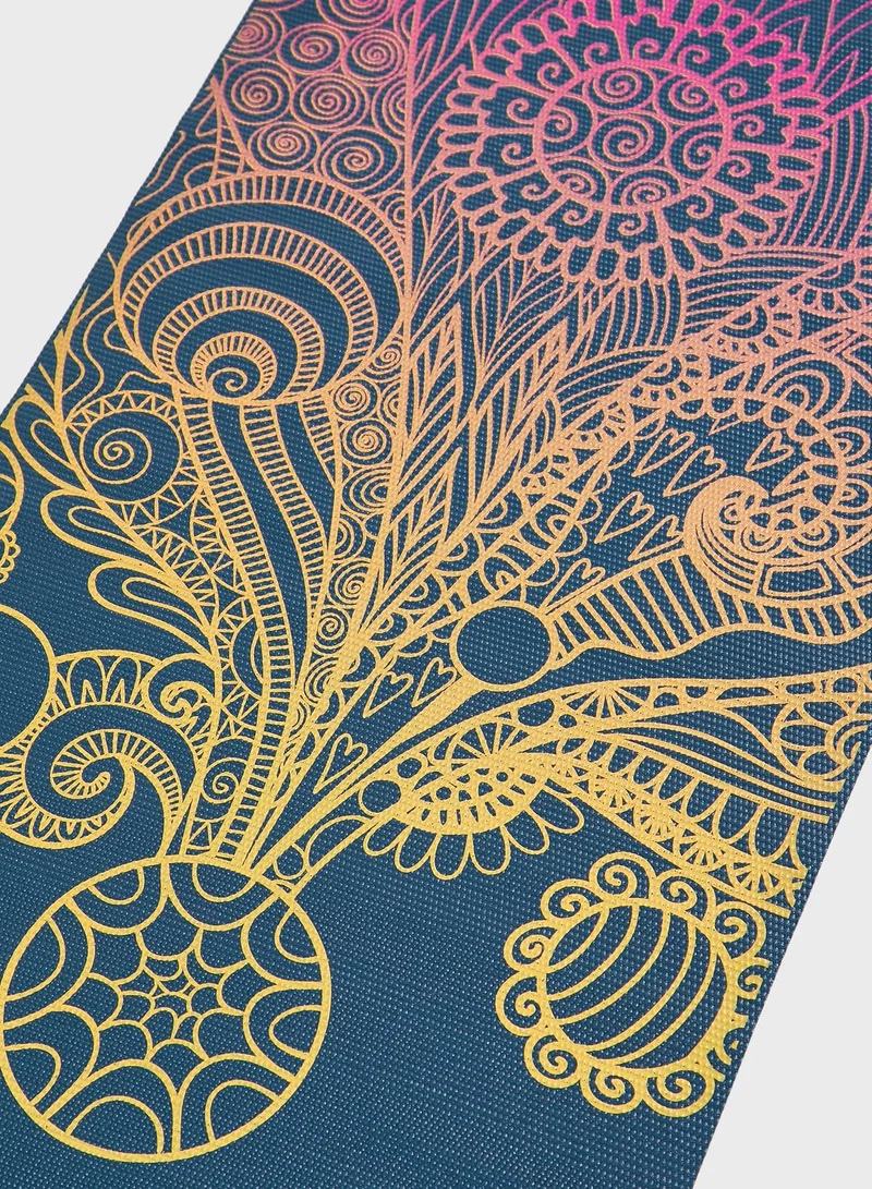 Gaiam 4Mm Classic Printed Vivid Zest Yoga Mat