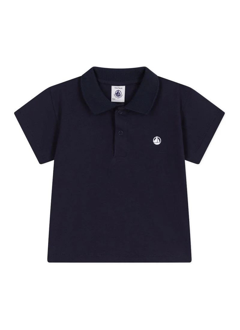 بيتي باتو Babies' short-sleeved plain cotton polo shirt