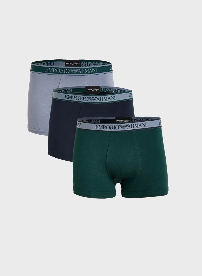 امبوريو ارماني 3 Pack Of Logo Boxers