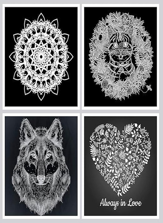 ADOERE أقلام جل بيضاء من أدوير، مجموعة من 3 أقلام، قلم جل للتظليل والرسم اليدوي، مثالي لرسم الماندالا والورق الأسود والرسم والتوضيح، رأس رفيع 0.8 مم - Image 5