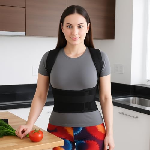 Dr Helix Unisex Posture Correction Belt - Adjustable & Comfortable Support for Improved Posture, Back Pain Relief & Spinal Alignment - Ideal for Men & Women - (Pack of 1) - Image 3