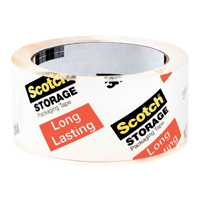 Scotch  Scotch Long Lasting Storage Packaging Tape, 1.88" x 38.2 yd, Designed for Storage and Packing, Stays Sealed in Weather Extremes, 3" Core, Clear, 3 Rolls (3650S-3)  - Image 1