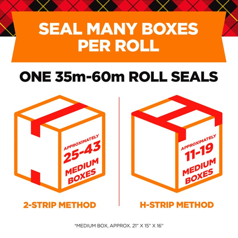 Scotch  Scotch Long Lasting Storage Packaging Tape, 1.88" x 38.2 yd, Designed for Storage and Packing, Stays Sealed in Weather Extremes, 3" Core, Clear, 3 Rolls (3650S-3)  - Image 3