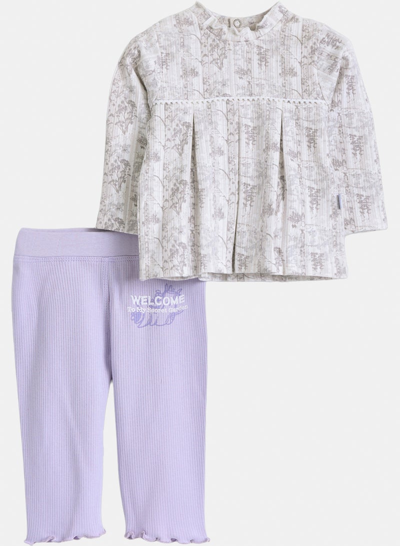 Junior Baby Girls Secret Garden Pyjama Set - Image 1
