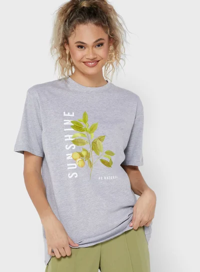 Ginger Graphic Oversized T-Shirt