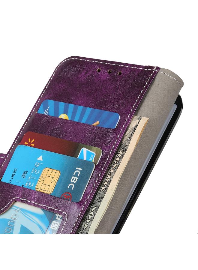 S-TOP Case For Motorola Moto E40/E20/E30/Lenovo K14 Plus Retro Crazy Horse Texture Horizontal Flip Leather Phone Case - Image 5