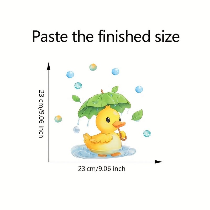 Duck Decorative Toilet Lid Stickers 9.06x9.06 Inch Water Theme Bathroom Decor - Image 3