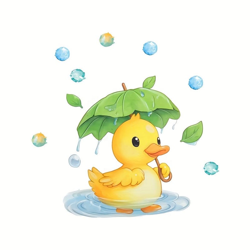 Duck Decorative Toilet Lid Stickers 9.06x9.06 Inch Water Theme Bathroom Decor - Image 5
