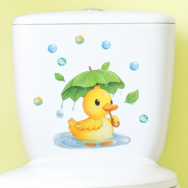 Duck Decorative Toilet Lid Stickers 9.06x9.06 Inch Water Theme Bathroom Decor - Image 4