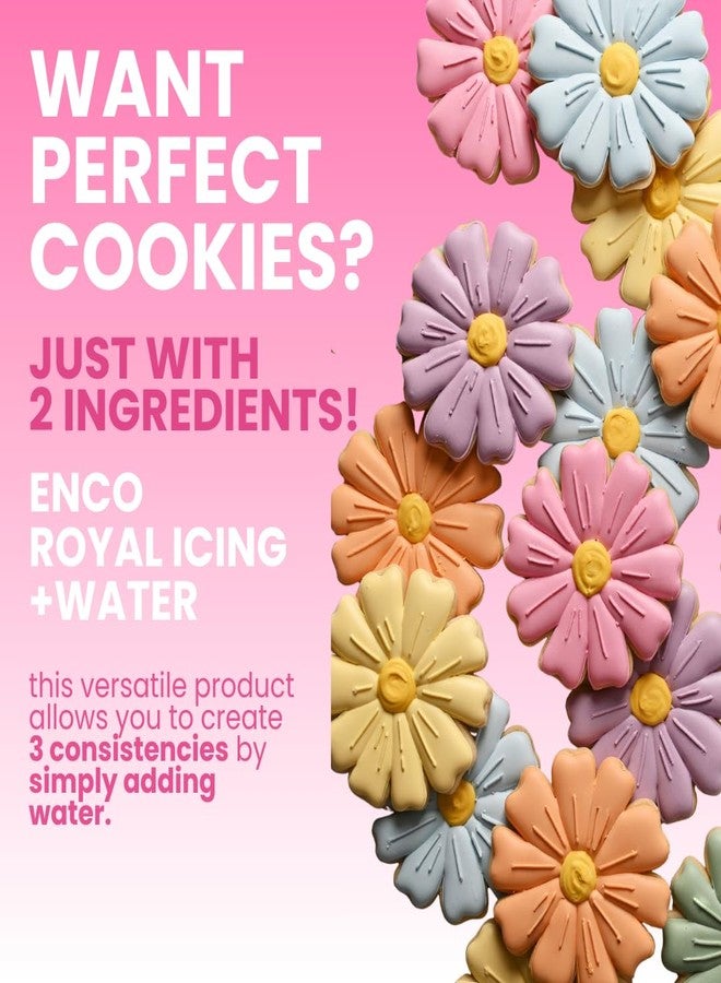 ENCO White Royal Icing Mix Vanilla flavor, Icing for Decorating Cookies (1.1 lb (500GR)) - Image 3