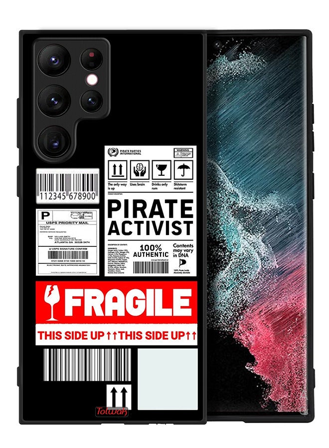 Tolwak Samsung Galaxy S22 Ultra 5G Protective Case Cover Private Activist Fragile Sticker - Image 2