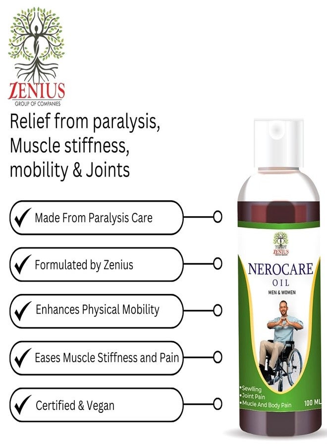 Zenius India Zenius Nerocare Oil for Soothes Muscles | Healthy Joints | Paralysis Care & Mobility Care 100ml - Image 5