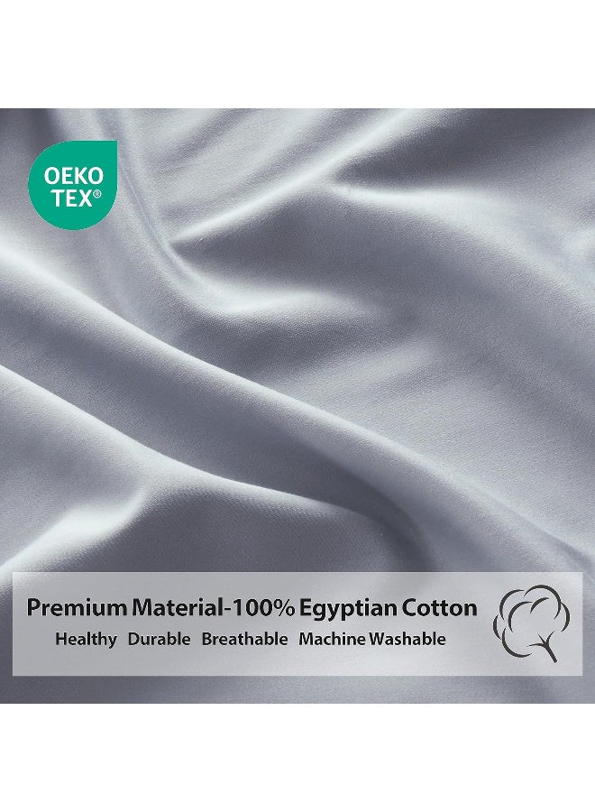 لايف ستايل طقم ملاءات استيك قطنيه 160cm سرير سادة من 3 قطع (2 كيس وسادة + ملاءة واحدة) للفنادق والمنازل والقرى السياحية - Image 5