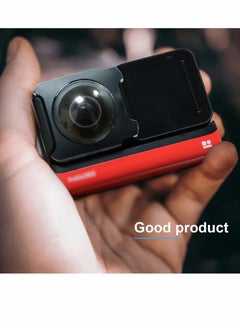 Y&D Dual Lens Guards for Insta360 One RS/ONE R, Sticky Panoramic Protection Cap Accessories, with Silicone Cover  - Image 2