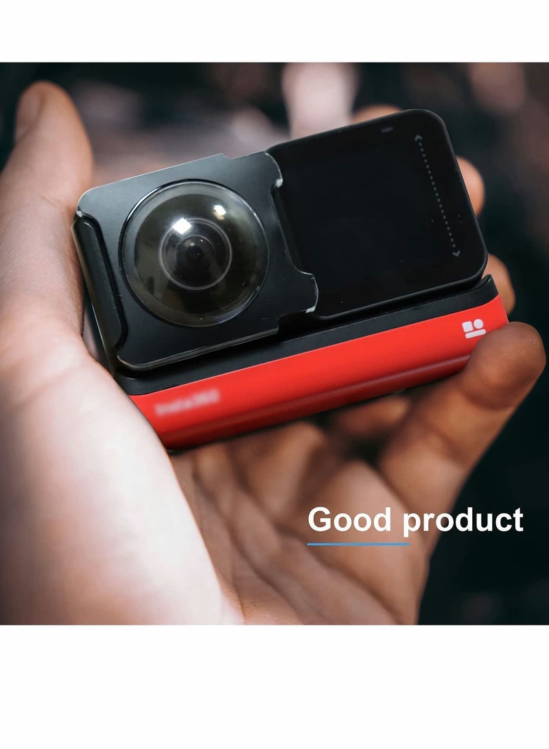 Y&D Dual Lens Guards for Insta360 One RS/ONE R, Sticky Panoramic Protection Cap Accessories, with Silicone Cover  - Image 2