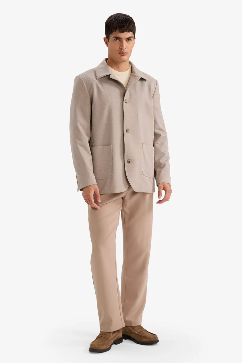 DeFacto Regular Fit Polo Collar Blazer