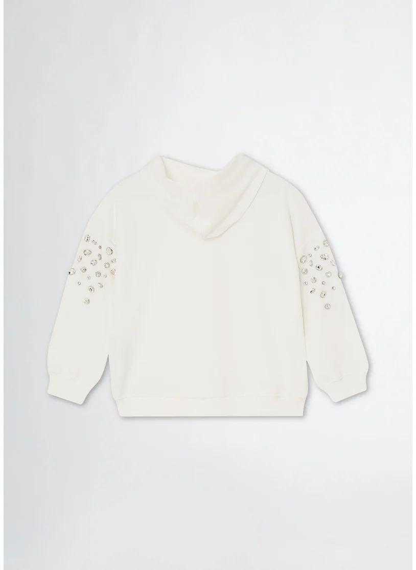 Liu Jo Sweatshirt with Rhinestones