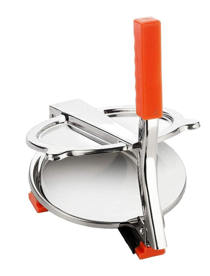 ZEVON Puri Maker Press Machine with Handle Stainless Steel 75 inch Puri Maker Press Machine with Handle Roti Press PapadKhakhraChapati Maker - Image 4
