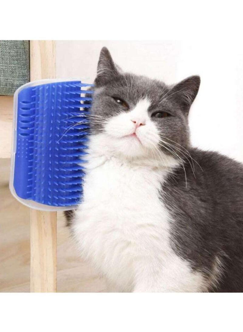 Corner Pet Brush Comb Play Cat Toy Plastic Scratch Bristles Arch Massager Self Grooming Cat Scratchers - Image 1