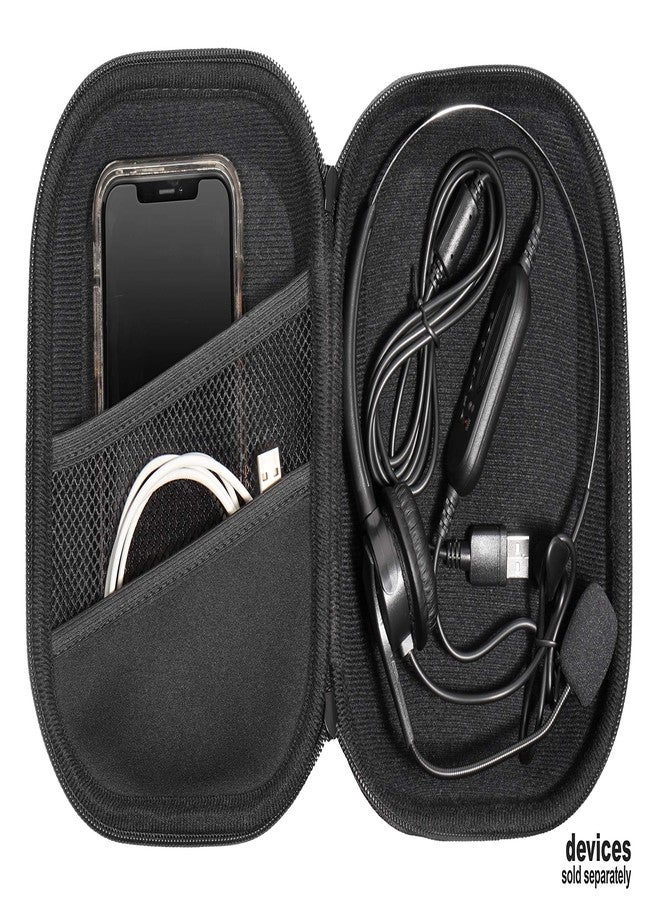 GETGEAR Headset Case Compatible with Jabra Biz 1500, Evolve 65/40 UC, Plantronics Voyager 104, Blackwire C5220/C3220/C225, Mpow Pro/M5/M5 Pro/HC5/V5.0, TaoTronics, YAMAYN Wireless Headsets. - Image 4