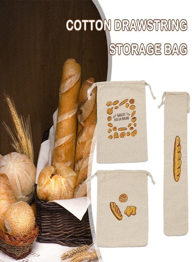 Hovico Linen Bread Bags - 4 Reusable, Breathable, Eco-Friendly, Drawstring Closure Bags in Beige - 2 Large (29x36cm/11.42*14.17in) & 2 Extra Large (13x65.5cm/5.12*25.79in) - Ideal for Artisan Bread - Image 5