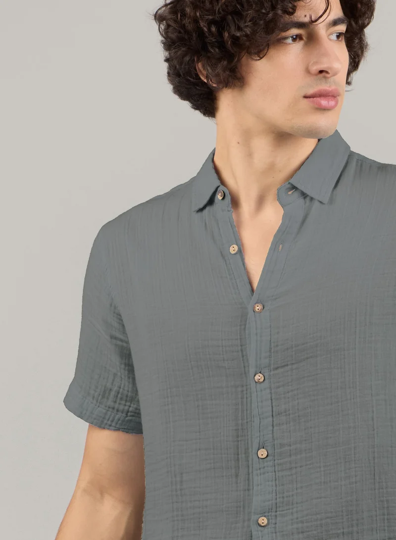 Just Nature Short Sleeve Resort Shirt