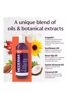 Mederma Mederma Quick Dry Oil, Scar and Stretch Mark Treatment, Helps to Improve the Appearance with Natural Botanical Extracts, Paraben Free, Fast-Absorbing, 3.4oz (100ml)  - Image 2