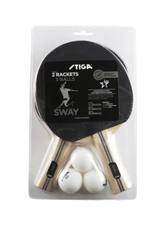 Stiga Sway Table Tennis Set - 2 Bats & 3 Balls 