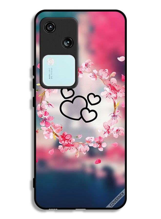 Covernex Vivo V30 5G Protective Case Cover Hearts Art Clip - Image 1