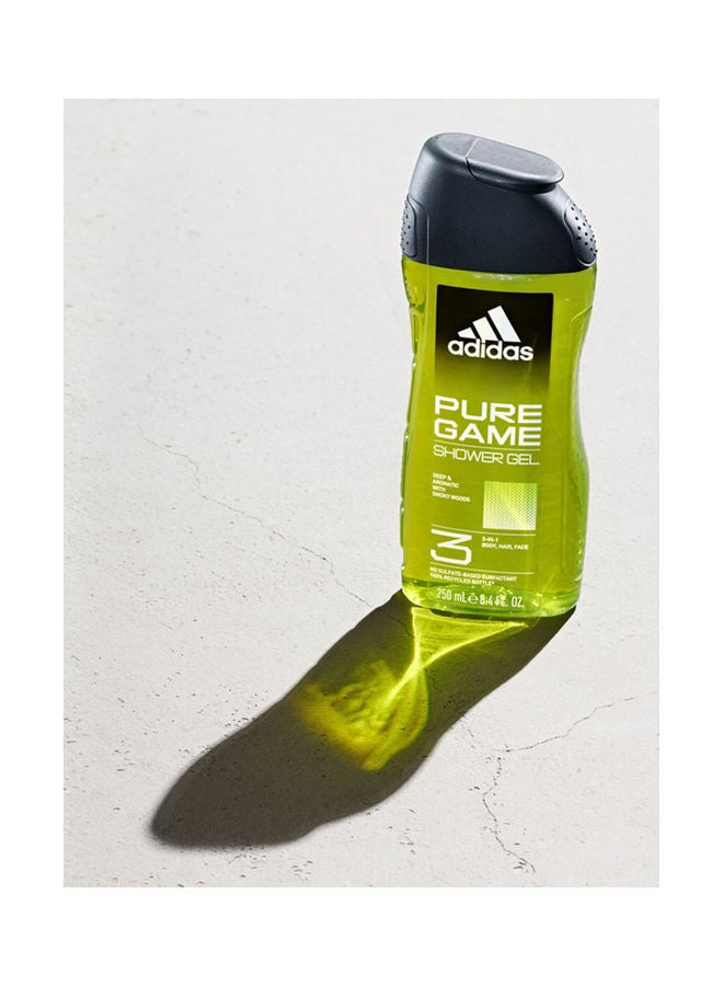 Adidas Pure Game Shower Gel Clear 250ml - Image 4