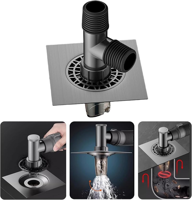 Washing Machine Drain Adapter Universal Sewer Connector Anti Overflow Seal Joint For Basin Connection - Image 3