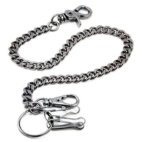 Double K Basic Strong Leash Biker Trucker Key Jean Wallet Chain (21") BLACK CS14620 - Image 2