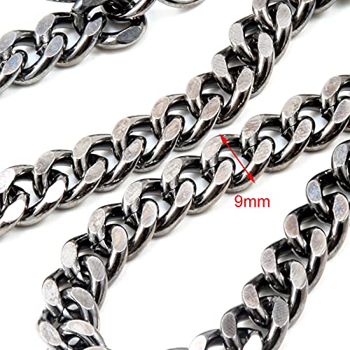 Double K Basic Strong Leash Biker Trucker Key Jean Wallet Chain (21") BLACK CS14620 - Image 3