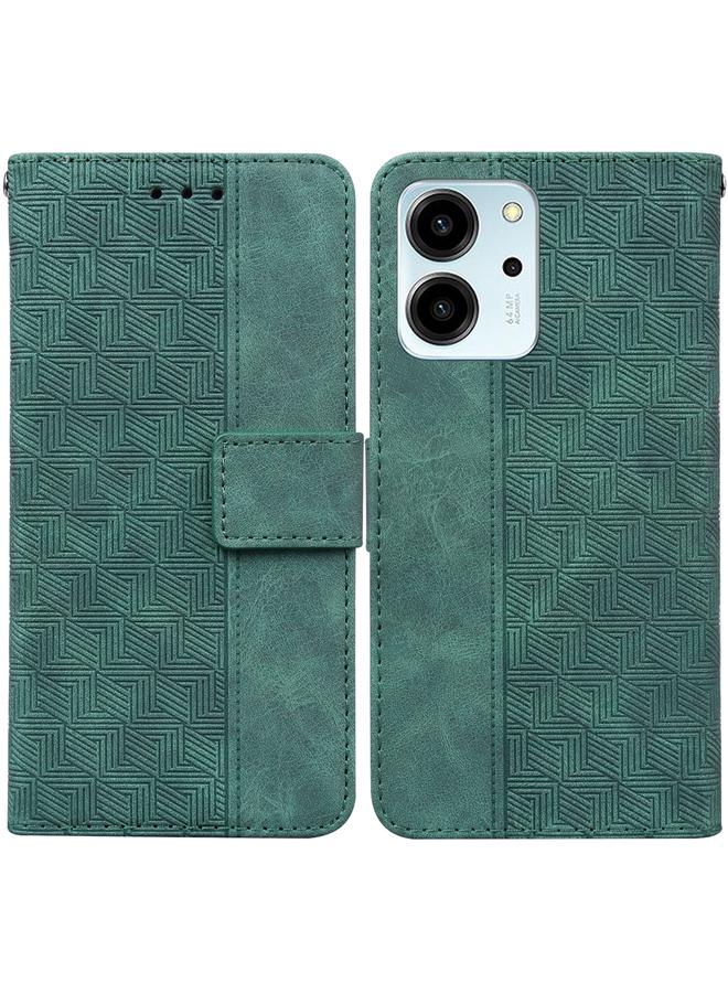 S-TOP Case For Honor 80 SE Geometric Embossed Leather Phone Case - Image 1
