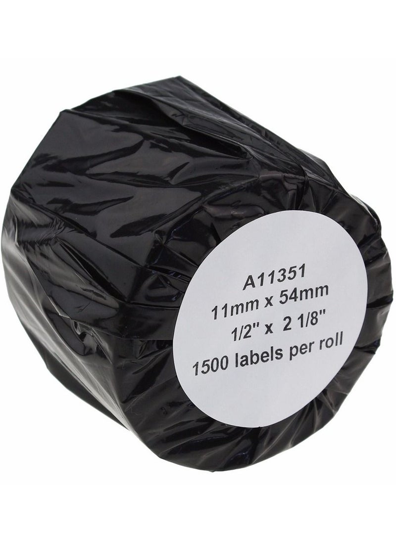 SKY 1500 labels per roll A11351 Polypropylene White Blank Jewelry Price Tag Stickers    54mm x 11mm for Dymo LW Printers  - Image 3