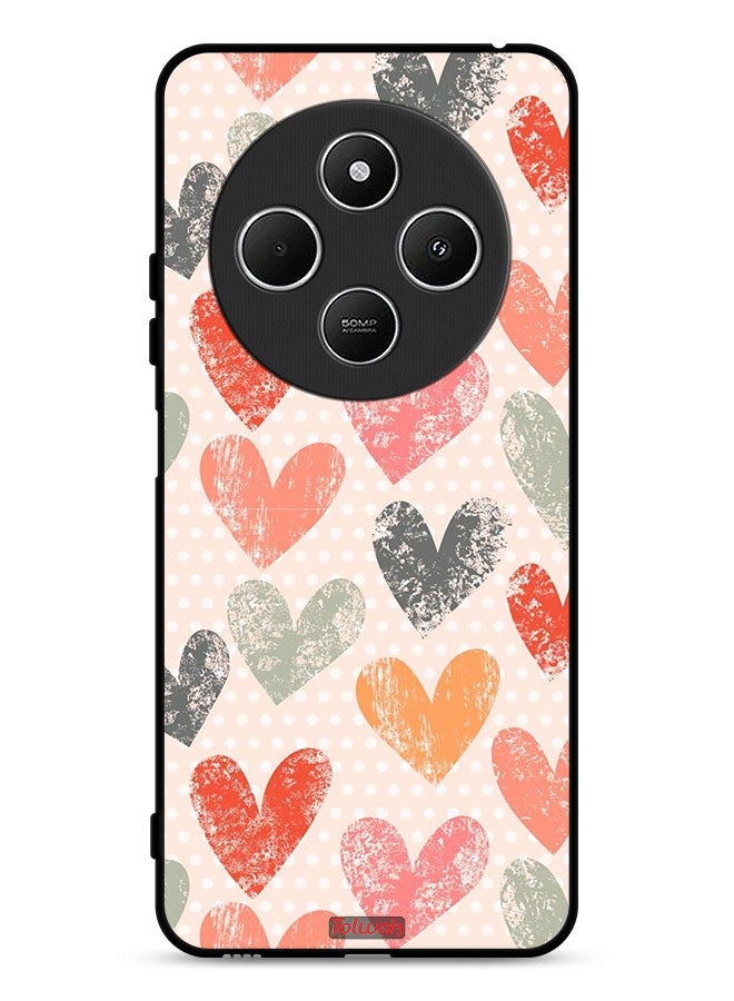 Tolwak Xiaomi Redmi 14C 4G Protective Case Cover Hearts Art - Image 1