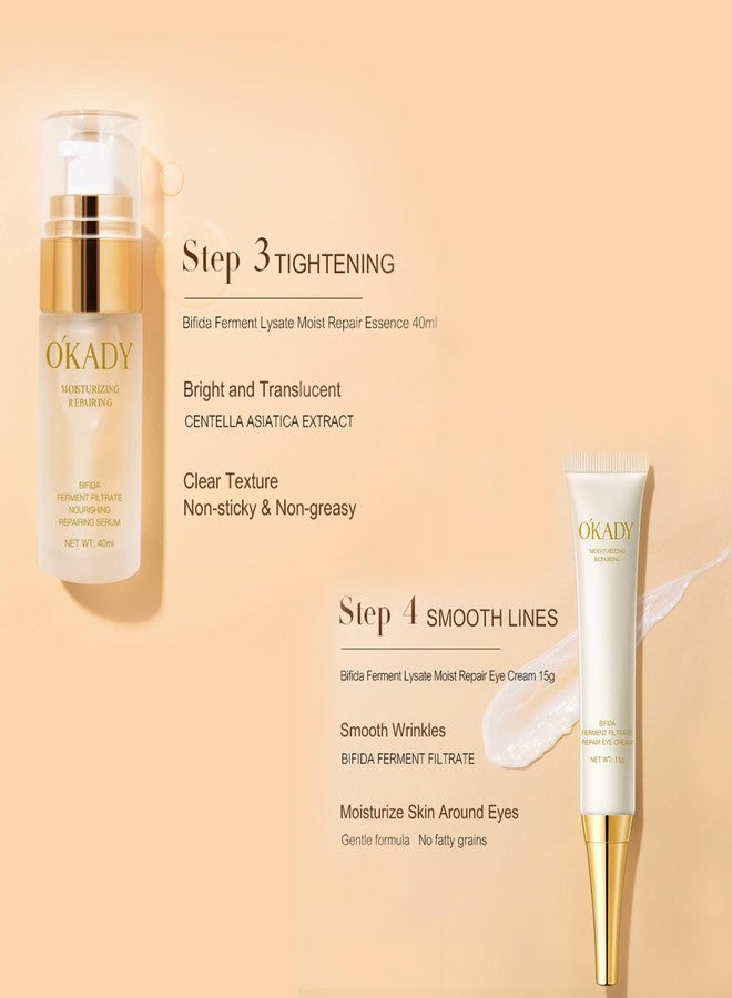 OKADY مجموعة العناية بالبشرة O'KADY بيفيدا فيرمنت ليسات للإصلاح المرطب مع مكونات تخمر بيفيدوبكتيريوم لترطيب وتغذية البشرة وجعلها ناعمة وسلسة للنساء - Image 4