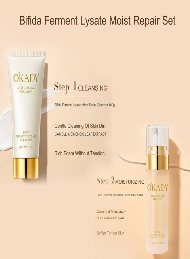 OKADY مجموعة العناية بالبشرة O'KADY بيفيدا فيرمنت ليسات للإصلاح المرطب مع مكونات تخمر بيفيدوبكتيريوم لترطيب وتغذية البشرة وجعلها ناعمة وسلسة للنساء - Image 3