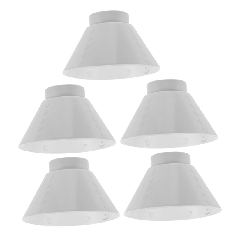 White Plastic Ceiling Light Cover Replacement Lamp Shade Industrial Size 11 50X11 50X7 00CM - Image 2
