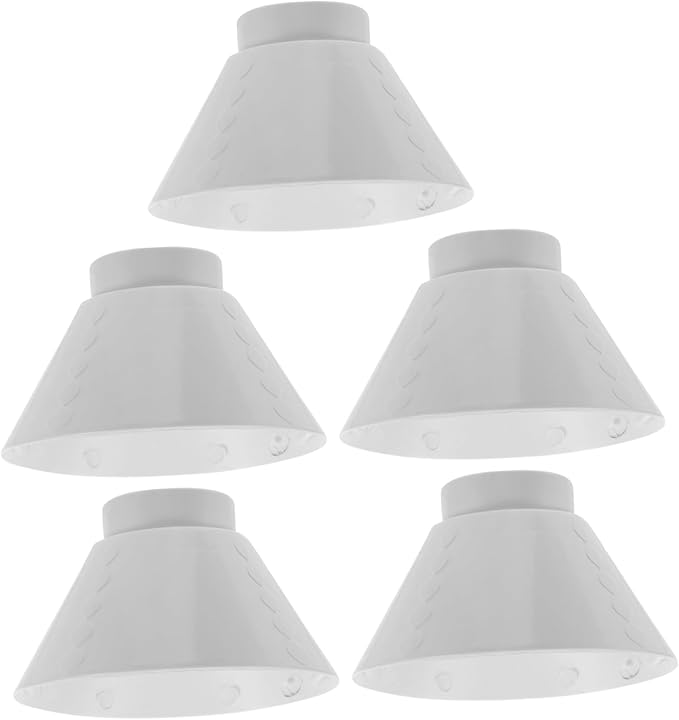 White Plastic Ceiling Light Cover Replacement Lamp Shade Industrial Size 11 50X11 50X7 00CM - Image 1